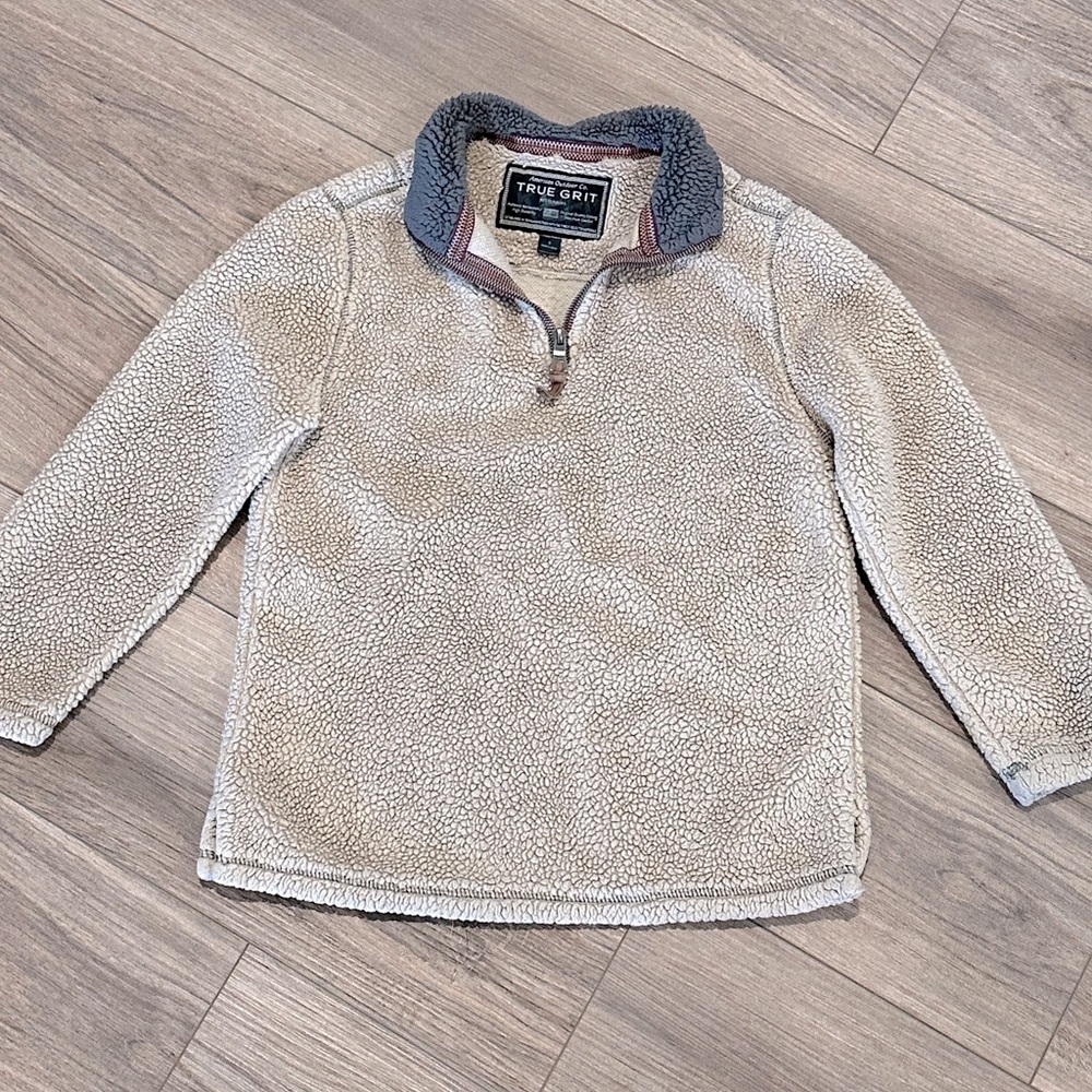 True Grit Unisex Sherpa Half-Zip Pullover Size Small